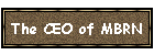 The CEO of MBRN